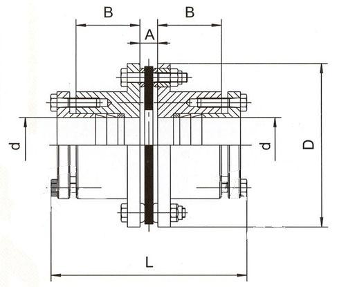 D Type Single Diaphragm Coupling D Type Single Diaphragm Coupling